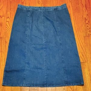 LIKE NEW: WOMENS COVINGTON JEAN SKIRT